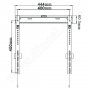 Поставка за телевизор/монитор Omega Mount Fixed Slim Max Vesa 400, 35kg., 23-60", снимка 5