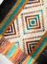 Автентичнo еквадорско унисекс вълнено пончо с вълци, различни цветове, снимка 12