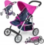 Количка за кукли сгъваема Детска количка за бебета, снимка 1