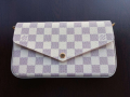 Дамска чанта LOUIS VUITTON Pochette Félicie Damier Azur Луи Витон, снимка 10