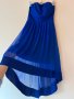 Турско синя рокля без презрамки 💙, снимка 3