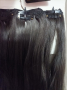 60 см Екстейшан коса различни цветове ,омбре ,черно и руса с черна , снимка 5