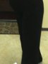 Черен панталон с широки крачули, снимка 6