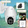 Водонепромокаема FULL HD 1080P WiFi PTZ 355° Мотор AutoTracking Следяща Камера 4xZOOM PIR Сензор Дви, снимка 3