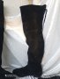 ЛУКС чизми, гамаши КАТО НОВИ 39 - 40  дамски ботуши високи, 100% естествена кожа = естествен велур, снимка 17