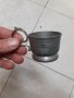 Стара цинкова чаша с маркировка, снимка 1 - Декорация за дома - 43296418