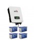UPS система 4 бр. 100 Ah GEL акумулатора + хибриден инвертор Afore 6 kW - 2 MPPT, снимка 1 - Друга електроника - 38732370