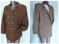 Два броя / Винтидж / Двуредно сако / кафяво и пепит / Германия , снимка 1