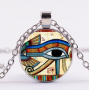 Египетски медальони Окото на Ра, снимка 1 - Колиета, медальони, синджири - 36520934