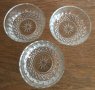 3 бр. стъклени релефни купички за ядки, снимка 4