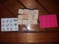 12 бр гумирани дървени печати печата цветя за бисквитки картички и др украса , снимка 2
