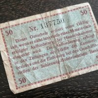 Банкнота нотгелд - Германия - 50 пфенига, снимка 2 - Нумизматика и бонистика - 26786660