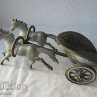 Колесница, кон коне фигура статуетка пластика, снимка 14 - Статуетки - 28934214
