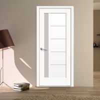 Борман Интериорна врата стъкло Грета бяла , снимка 1 - Интериорни врати - 33399133