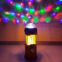 2109 Сгъваем соларен диско фенер за къмпинг диско лампа, снимка 2 - Къмпинг осветление - 32692118