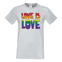  Мъжка тениска Love is Love 1 multicolor Прайд,Празник.Повод,Изненада, снимка 6 - Тениски - 37103142