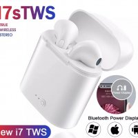 ПРОМОЦИЯ Безжични bluetooth слушалки i7 за телефон iPhone Android, снимка 1 - Безжични слушалки - 27852627