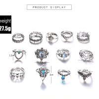 Комплекти пръстени, снимка 8 - Бижутерийни комплекти - 32287687