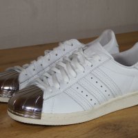 Adidas Superstar 80s White Metallic Silver - 39,5 номер, снимка 2 - Маратонки - 38915160