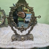 Чудесно антикварно бронзово френско огледало , снимка 4 - Антикварни и старинни предмети - 44125769