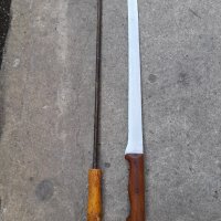 Стар нож и масат, снимка 2 - Антикварни и старинни предмети - 39519176