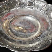 Посребрена  купа в стил рококо, снимка 2 - Други ценни предмети - 38194792