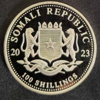 Сомалия 2023 - 1 OZ - Сребърна монета, снимка 2 - Нумизматика и бонистика - 40088110