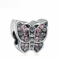 -50% off Sale Елемент пеперуда с цветни кристали/нов, снимка 1 - Колиета, медальони, синджири - 27590547