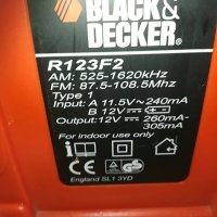black & decker r123f2-radio & battery & charger 0605211230, снимка 12 - Радиокасетофони, транзистори - 32779804