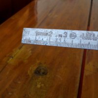 Стар дърводелски метър, снимка 3 - Други ценни предмети - 27417897