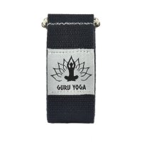 Колан за йога 250х4см - 100% памук, черен цвят, снимка 4 - Йога - 40394154