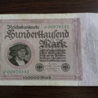 Райх банкнота - Германия - 100 000 марки | 1923г., снимка 1 - Нумизматика и бонистика - 34639424