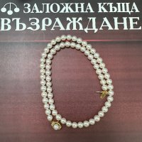 Колие естествени перли - Франция, снимка 2 - Колиета, медальони, синджири - 43997875