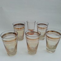 Ретро стъклени  чашки, снимка 1 - Антикварни и старинни предмети - 33126768