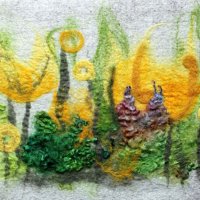 Текстилен колаж, снимка 6 - Пана - 40333924