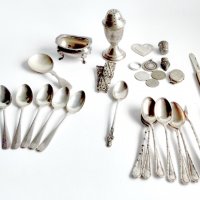 Английско сребро и др, снимка 3 - Други ценни предмети - 40068143
