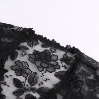 Ефектна дамска блуза в черно, снимка 9 - Блузи с дълъг ръкав и пуловери - 43259178