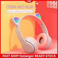 Светещи безжични слушалки с котешки уши, снимка 4 - Слушалки и портативни колонки - 40453841