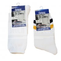 2 чифта Santagostino 40-41,42-43,44-45 италиански бели мъжки чорапи от памук чорапи за спорт, снимка 2 - Мъжки чорапи - 25746148