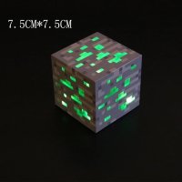 Minecraft cube куб,Нощна лампа, щадяща очите светлина, ABS, за деца, снимка 4 - Детски нощни лампи - 43818663