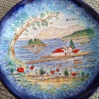 керамична чиния от остров Корфу, снимка 1 - Декорация за дома - 43502227
