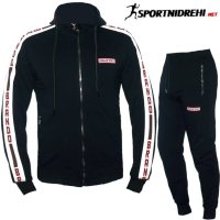 Мъжки спортен екип BRANDO, черен, памук и ликра, с качулка, снимка 6 - Спортни дрехи, екипи - 43112503