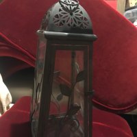 метален фенер свещник, снимка 1 - Антикварни и старинни предмети - 43408201