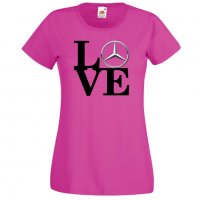 Дамска тениска Mercedes LOVE, снимка 1 - Тениски - 32850098