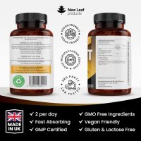 New Leaf хималайска смола Shilajit 1400mg 120 капсули Произведено в Обединеното кралство, снимка 8 - Хранителни добавки - 44052291