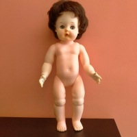 Стара оригинална кукла MMM-Puppe Germany 1960 38 см, снимка 10 - Колекции - 44928314