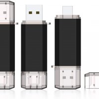256 GB USB и Type C флашка, OTG за Android и PC, метален корпус, снимка 1 - USB Flash памети - 37252010