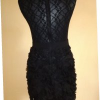 Елегантна черна рокля Jjina fruit, снимка 5 - Рокли - 28874584