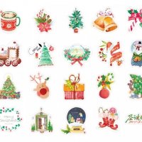 Скрапбук стикери за декорация планер Коледа 3 - 20 бр /комплект , снимка 4 - Други - 38248565