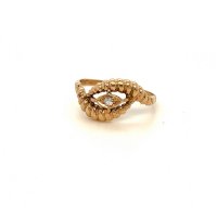 Златен пръстен 1,92гр. размер:55 14кр. проба:585 модел:3503-2, снимка 1 - Пръстени - 37080957
